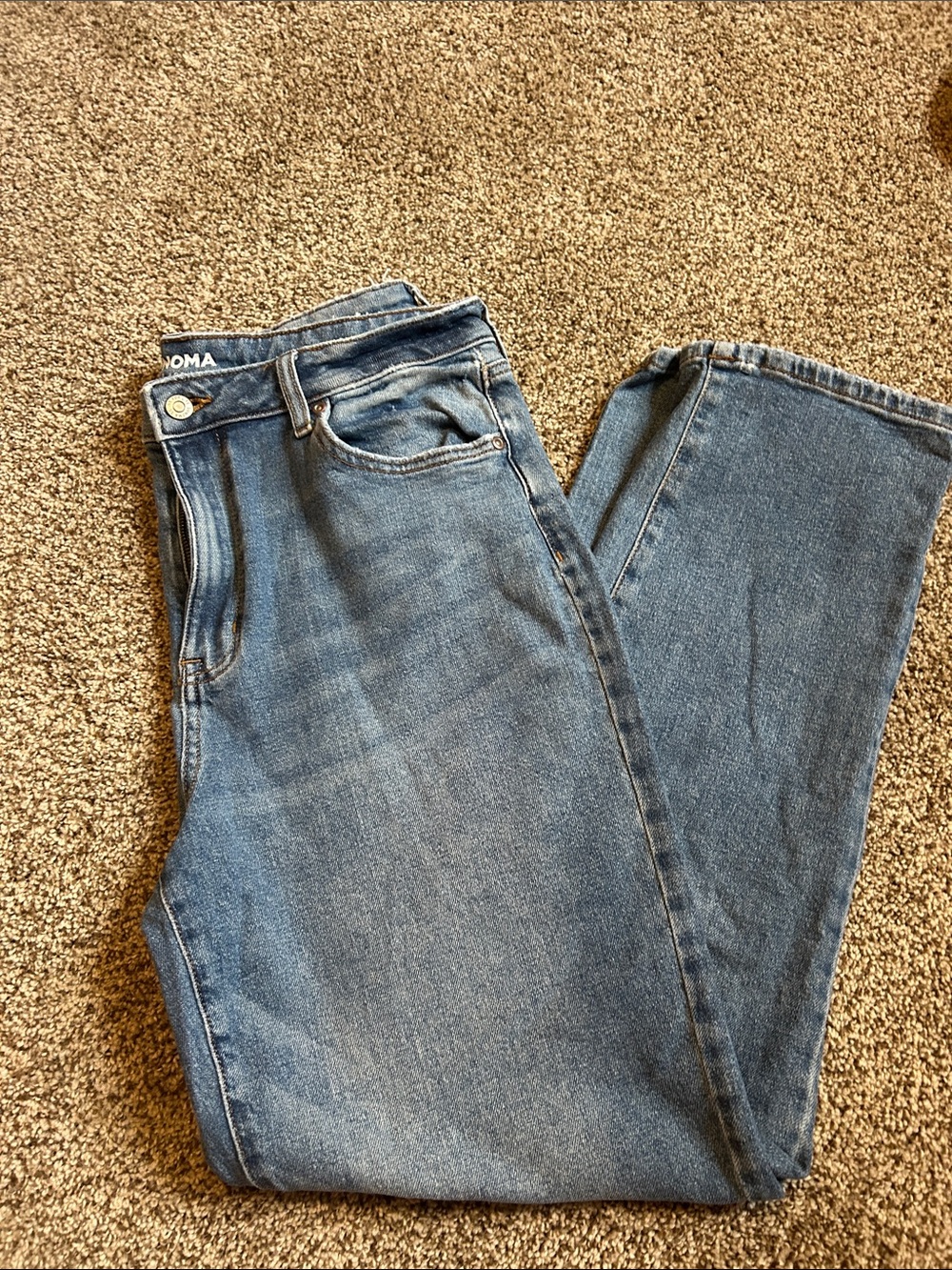 Sonoma Women's Blue Straight-Leg Jeans